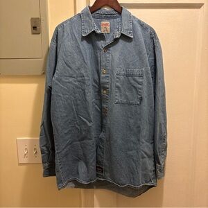 Men’s Dickies Denim Button-Up Shirt size XL